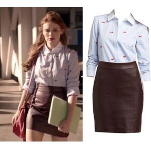 Tommy Hillfiger Vintage Dachshund Print Button Down Top Size Large